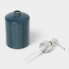 Набор для ванной 2 предмета «Минимал» (дозатор, стакан), цвет синий (4439047)