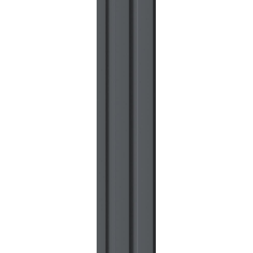 МДФ Реечная STELLA Профиль Финишный Beats De Luxe Black Lead 2700*77/61*16 (в уп. 4шт.)