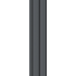 МДФ Реечная STELLA Профиль Финишный Beats De Luxe Black Lead 2700*77/61*16 (в уп. 4шт.)