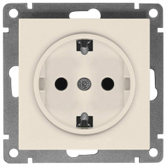 Розетка 2P+Е Universal Афина 16А сл.кость А0028-I