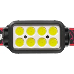 Фонарь налобный FOCUSray 1301 8 диодов 3W COB,акку 18650 1200 мАН,3,7V встроенный,сенсор,индикатор заряда