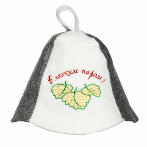 Набор банный 3 предм. С легким паром (Шапка, коврик, рукавица) 