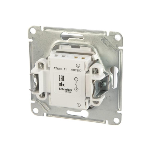 Выключатель 1-кл AtlasDesign 10А алюм. SchE ATN000311