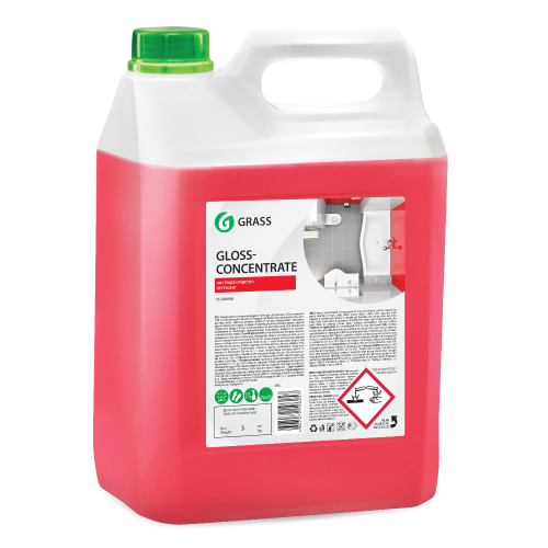 Средство GRASS GLOSS CONCENTRATE кислотное для ванной комнаты 5,5кг (125323)
