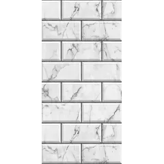 Панель ПВХ ПСТ 8мм №8275 White Carved Stone 2,7*0,25 (фотопечать) 10шт.уп. (*1)