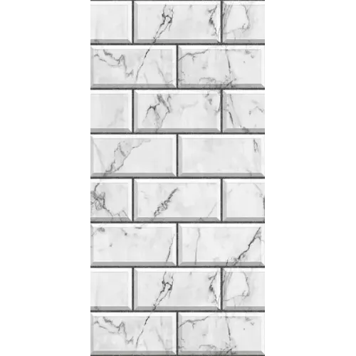 Панель ПВХ ПСТ 8мм №8275 White Carved Stone 2,7*0,25 (фотопечать) 10шт.уп. (*1)
