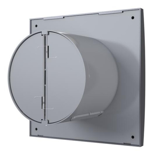 Вентилятор осевой D100 AURA 4C dark gray metal с обратным клапаном