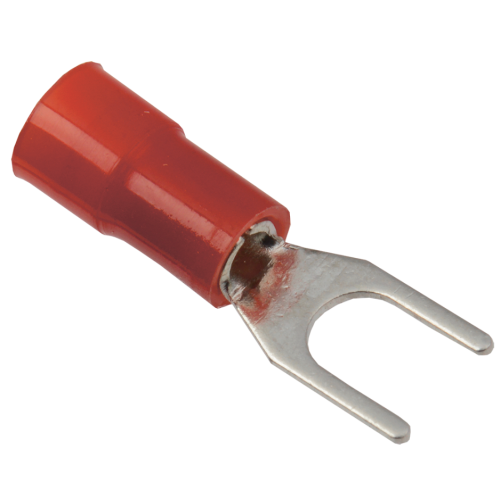 Наконечник вилочный изолир. 0,5...1,5мм.кв. М4 НBИ1,25-4 (уп.=100шт.) IEK (51646)