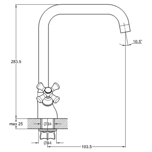 Смеситель для кухни G-LAUF QML4-C827