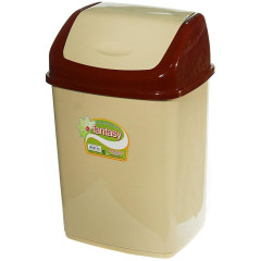 Ведро для мусора DUNYA PLASTIK 10л плавающая крышка, в ассорт 09402 (105868)