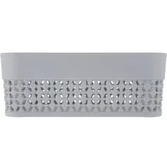 Корзина Plast team Oslo прямоугольная, серый шторм 1л (510696)