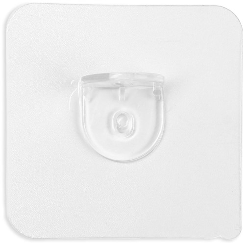 |Полкодержатель с клейкой поверхностью ТУНДРА 60х60мм одинарный, прозрачный(9103444)