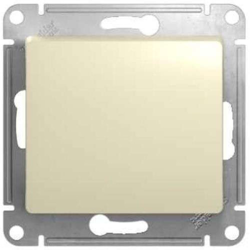 Переключатель 1-кл GLOSSA перекрестный бежевый GSL000271 (426238)