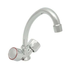 Смеситель для кухни FRUD R40109 керам. кран-букса ручка круг, хром (упак 2шт)