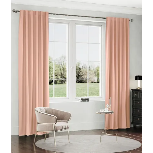 Портьера Ле-Гранд Канвас 150*260 пудра