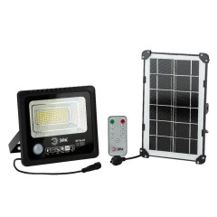 Прожектор (LED) 50Вт 360лм 5000К IP65 уличный с датчиком движения солнеч. батр.ЭРА Б0049546