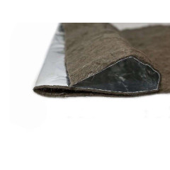 Лист Базальтовый картон фольгированный иглопр. 1,0*0,6 толщина 0,8мм БИМ