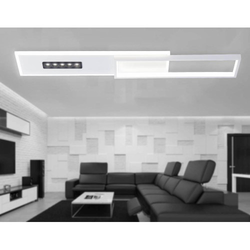 Светильник AMBRELLA FL51453 WH/BK 52W 3000-6400K белый/черный