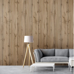 МДФ Реечная STELLA Beats Light Пекан 2700*119/110*16 (в уп. 4шт.)