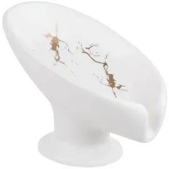 Мыльница PERFECTO LINEA ELEGANCE белая