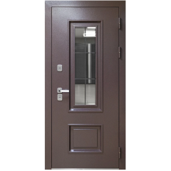 Дверь метал. Luxor Termo 3 Букле  Шоколад  (2050*860, Правая)