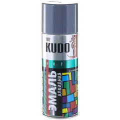 Эмаль аэрозольная KUDO унив ТЕМНО-СЕРАЯ RAL 7012 520мл KU-1016
