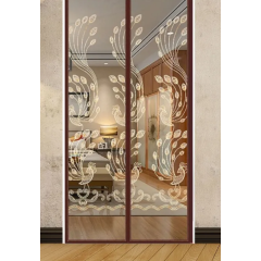 Штора антимоскитная для двери на магнитах DX image XH-03 BROWN 100х210см