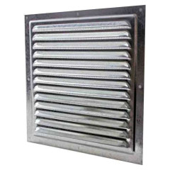 Решетка вентиляционная вытяжная стальная с оцинкованным покрытием 150х150 1515МЦ