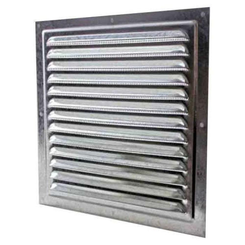 Решетка вентиляционная вытяжная стальная с оцинкованным покрытием 150х150 1515МЦ