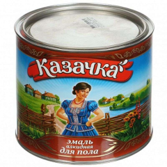 Эмаль ПФ-266 КАЗАЧКА жёлто-коричневая 1,9 кг