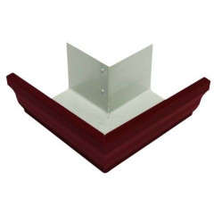 Водосток Vortex (RAL 3005) Угол желоба внешний 90гр 127мм