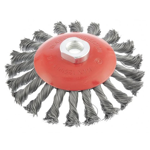 Щетка для УШМ MATRIX с наклоном 125 мм (74611)