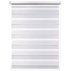 Рулонные жалюзи День-Ночь easy fix 52*160 белый