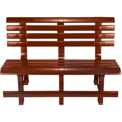 Скамейка со спинкой СТАНДАРТ ПЛАСТИК 120*53*80см шоколад (217511)