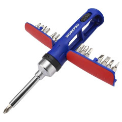 Отвертка WORKPRO с трещоткой, 15 в 1 (WP221061)