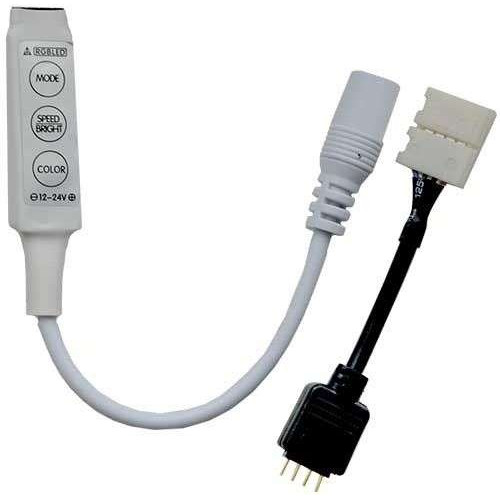 Контроллер на проводе ECOLA 12V CRMM72ESB 72W 6A c mini переходником с кнопками управления