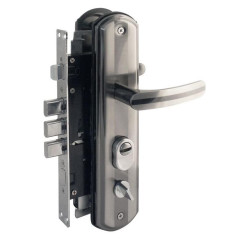 Замок врезной №200-68 ЭКО Л мат. хром/черн. никель НОРА-М(16405)