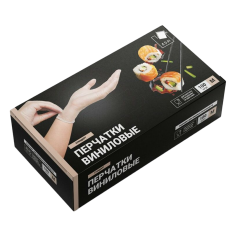 Перчатки виниловые ADM 50пар M (896340)