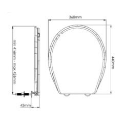 Сиденье для унитаза ZEGOR (S201-0)