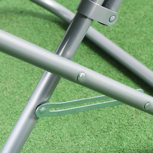 Кресло складное Green Days Гриб, вельвет светло-серое круглое до 100кг 80х84х40см YTMC003D-lght.grey (399138)