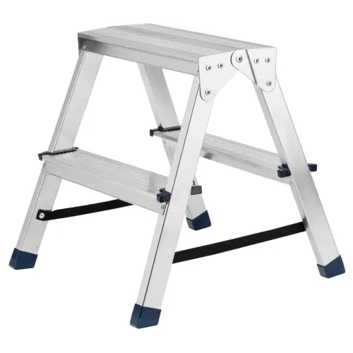 Стремянка СИБРТЕХ двусторонняя (97922) алюминий 2 ступ.