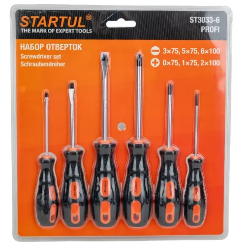 Набор отверток STARTUL PROFI 6 шт (ST3033-6)