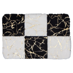 |Коврик для ванной 400х600мм Доляна Шахматка