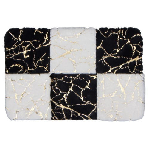 |Коврик для ванной 400х600мм Доляна Шахматка