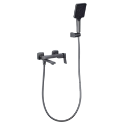 Смеситель для ванны FRAP F3284-9, оружейная сталь