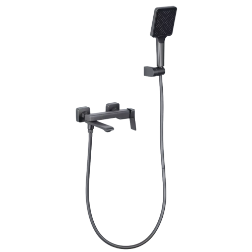 Смеситель для ванны FRAP F3284-9, оружейная сталь