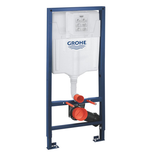 Инсталляция для унитаза GROHE Rapid Sl 3в1 38772001WHITE (квадратная клавиша, белая)