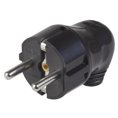 Вилка IEK 2P+E угловая 16А черная EVP11-16-01-K02 (568486)