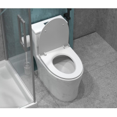 Унитаз-монолит EVA GOLD SM9609 сиденье ДП, МРАМОР безободковый, с гофрой и гибкой подводкой