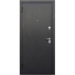 Дверь метал. 7,5 см Гарда Букле черный/Бетон снежный NEW (2050*860, Левая)